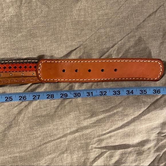 Fossil multicoloured leather belt - Picture 5 of 6